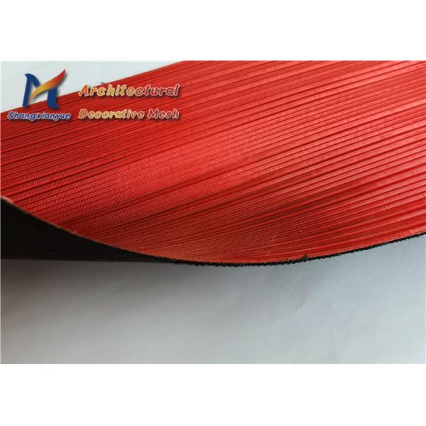 Fireproof Laminated Glass Wire Mesh Red Stainless Steel 316