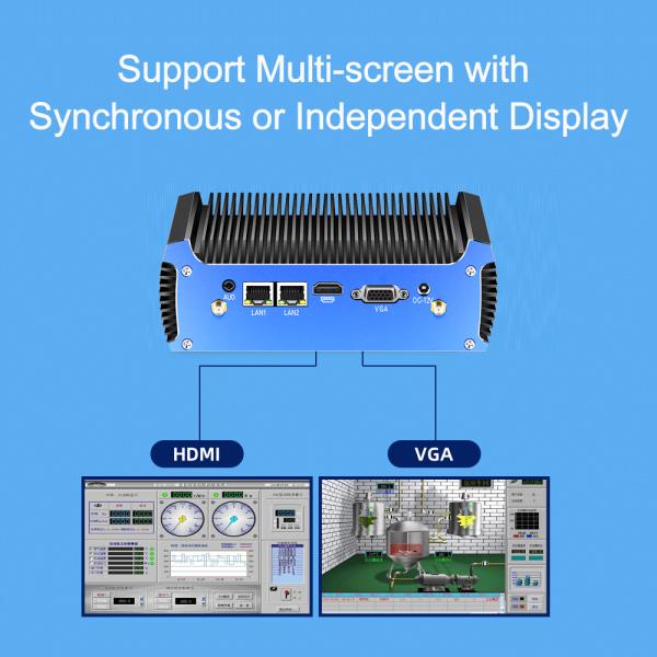 Dual LAN Dual COM Intel Fanless Mini PC With DDR3 RAM Up To 8GB Linux And mSATA