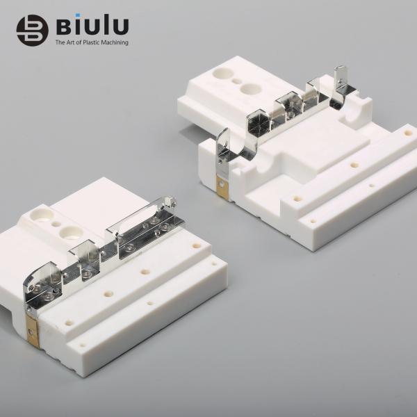 Precision PVDF Machined Cnc Spare Parts , Cnc Plastic Turning Service