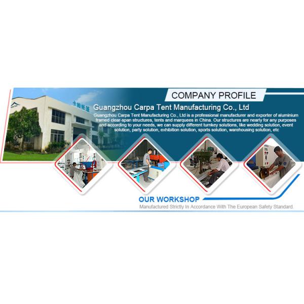 15m * 25m Transparent Water Proof PVC Tent Fabric Party Tents For Outdoor Activity