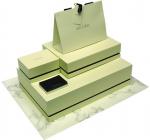 White Hot Stamping Drawer Jewelry Gift Box with Ribbon Handle for Nacklace ,