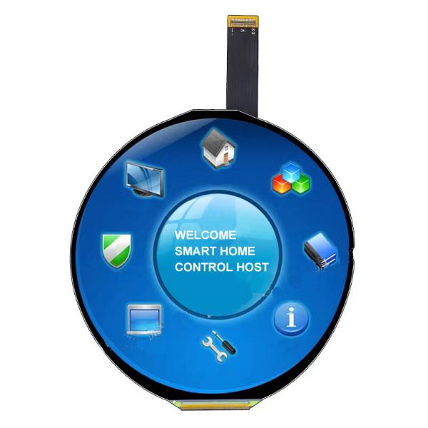 Quality 5'' FHD 1080P Round TFT LCD Display 1080x1080 With High Brightness 400cd for sale
