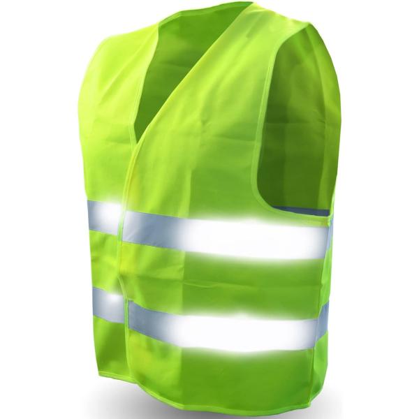 2 Reflective Strips Construction Hi Vis Waterproof Jacket ANSI EN20471