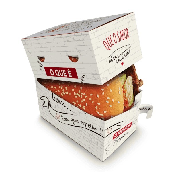 China Torn Paper Gourmet Burger Boxes Clamshell Personalised wholesale