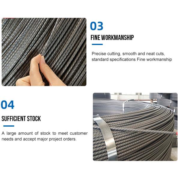 19 Strand Spiral Steel Wire Dia 5mm-10mm For Grade 1008 45 60 70 80 65Mn 82B