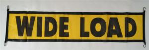 China Vertical Pvc Vinyl Banners With Bungee Cords / Vinyl Yard Signs For Hauling Large Loads wholesale
