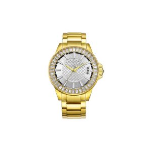 China OEM Men Quartz Stainless Steel Designer Watches Solid Band IP Gold Plating on sale