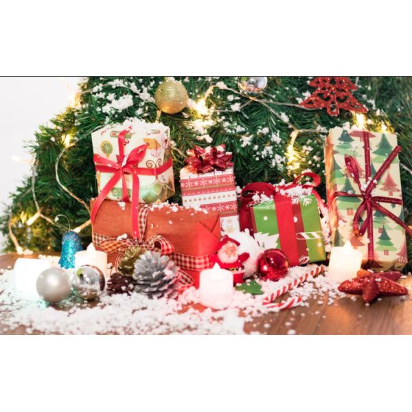 Personalized SGS Polyester Christmas Satin Ribbon Washable