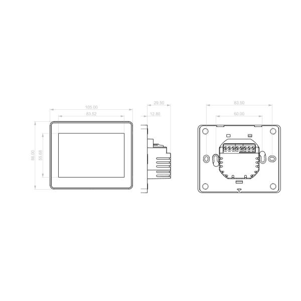 ODM SPST NO Smart WiFi Thermostats Programmable For Underfloor Heating