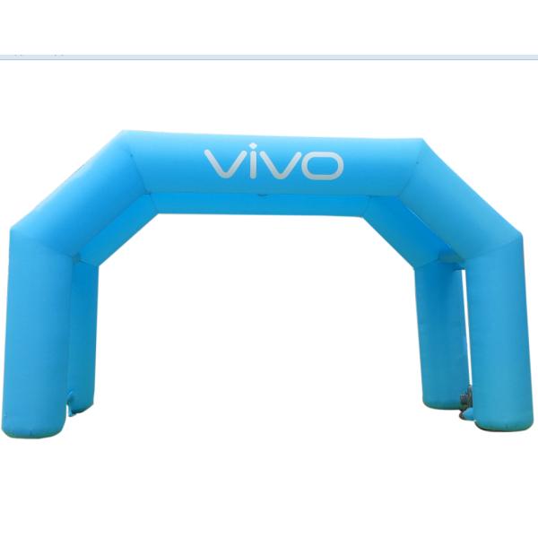 Cartoon Inflatable Finish Arch Customized Advertising For Sport Events