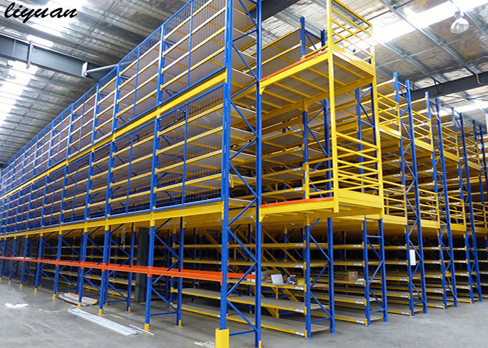 China Warehouse Storage Mezzanine Racking System Powder Coated Surface Stable wholesale