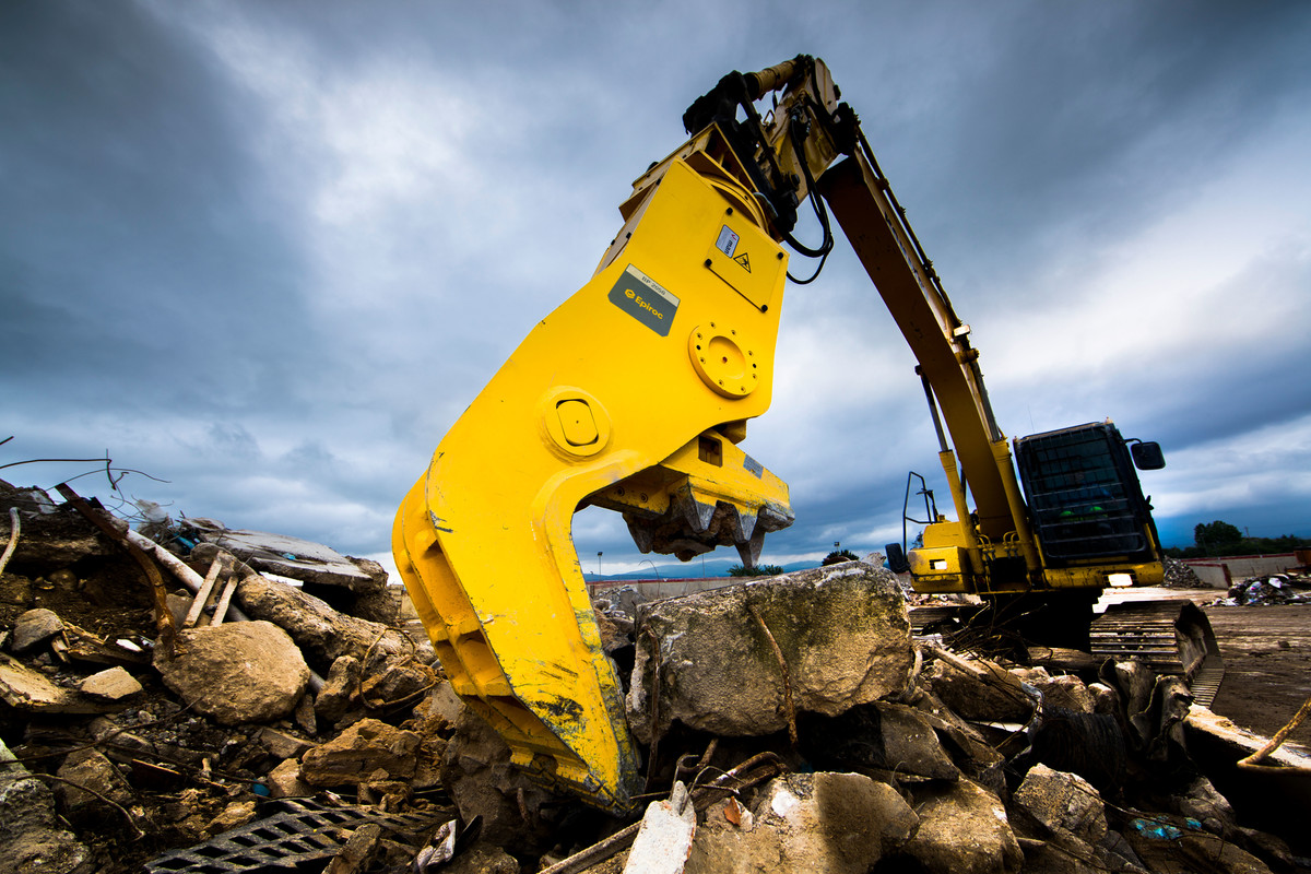 NM400 Hydraulic Concrete Pulverizer Excavator Rotating Concrete Crusher
