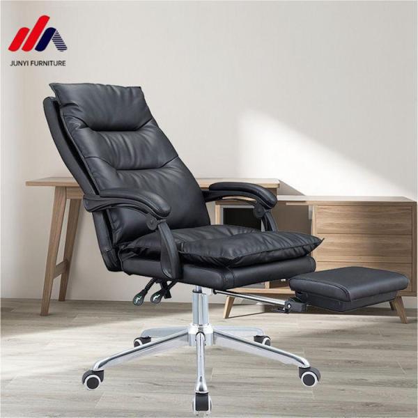 Metal Type Other High Back Manager Chair For Office PC with Movable Leather Executive