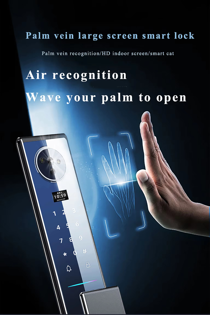 Smart Wi-Fi Door Lock Video Doorbell Keyless Entry Tuya App Compatible for Home Security