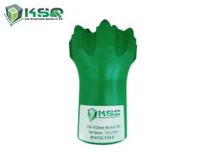 China Mining Drill Bits Thread Butoon Bit T38 102mm with Ballistic Buttons Top Hammer Drilling Tools wholesale