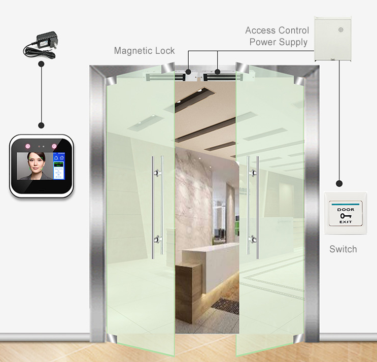 WIFI Employee Time Clock FCC Face Biometric Attendance Machine