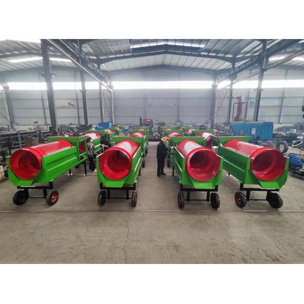 Material Screening Portable Compost Rotary Screener for Garden Accepting Customization