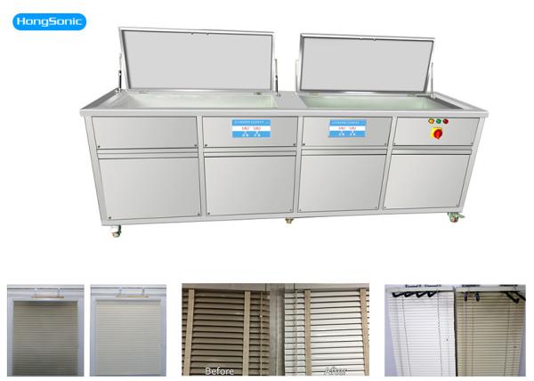 Quality Double Tank Ultrasonic Cleaning Machine 6000W 40KHz For Window Blind for sale