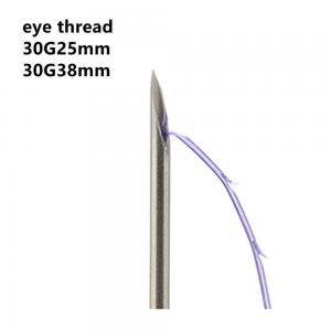 China Beauty Microneedle Roller PDO PCL PLLA Threads Eye 30GX25Mm 38mm on sale