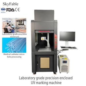 China Laboratory Precision UV Closed Laser Marking Machine For Micro Hole Processing Of Medical Catheters wholesale