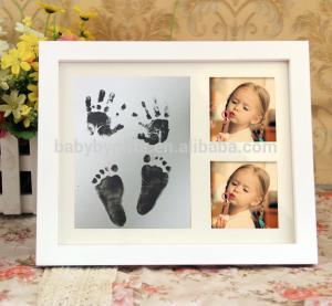 China Newborn Baby Souvenir Baby Handprint Footprint Clay Kit With Ink Pad wholesale