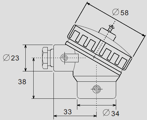 Temperature Sensor Parts KSE Thermocouple Connection Head Aluminum ADC12