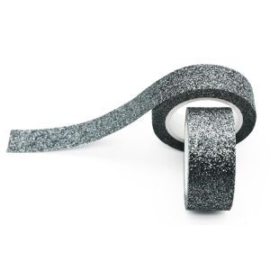 20mm Acrylic Adhesive Silver Glitter Washi Tape