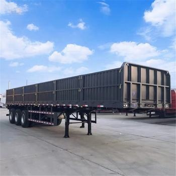 CIMC 12400*2500*2000mm Curb weight 7T 12.4M 3 Axle 10pcs leaf spring 19T single action outrigger 40T payload Stake Semi Trailer
