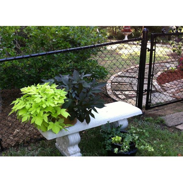 Aluminized Spiral Chain Link Perimeter Fencing System Top Ended with Barbed Wire