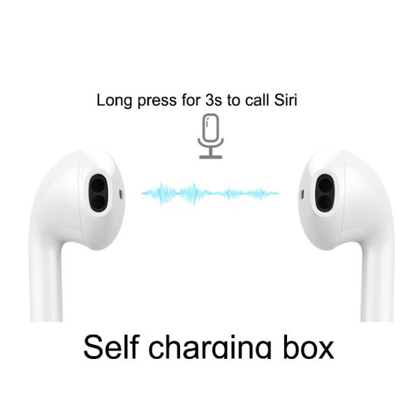 Noise Cancelling Wireless Bluetooth Earphones I12 Tws Metal ABS Material 60H Standby