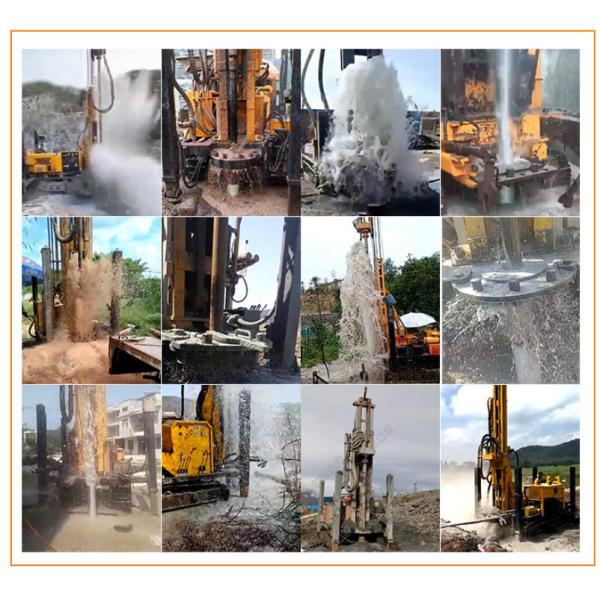 Customized 260 Meters Depth 92kw Crawler Mounted Drill Rig High Efficiency