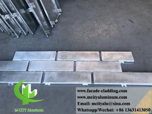 China Imitation Brick Metal Wall Cladding Aluminium Panels For Wall Cladding Facade Decoration on sale