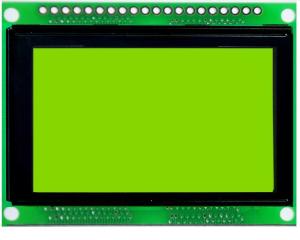 KS0108B 128x64 lcd graphic display STN Mode With Yellow Green Backlight