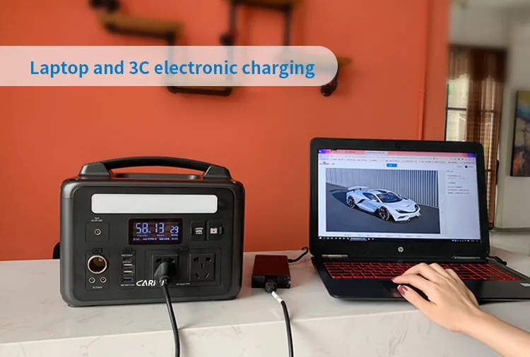 9.3KG Portable Solar Power Station Home Backup Generator 600W With PD Type C