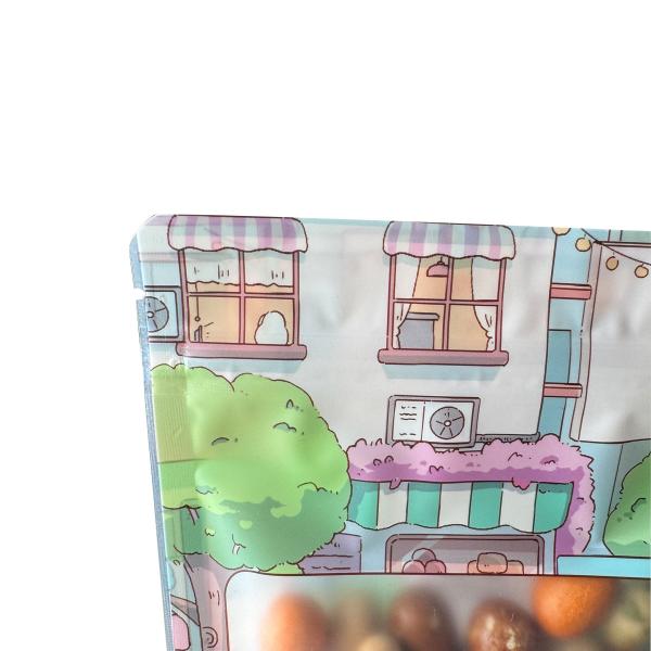 HP Digital printing Recyclable Food Stand Up Pouches For Herbs Snack Tea Spices Pet Food And Candies