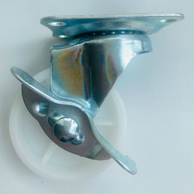 Light Duty 1inch to 3inch Furniture PP White Swivel Caster Wheel
