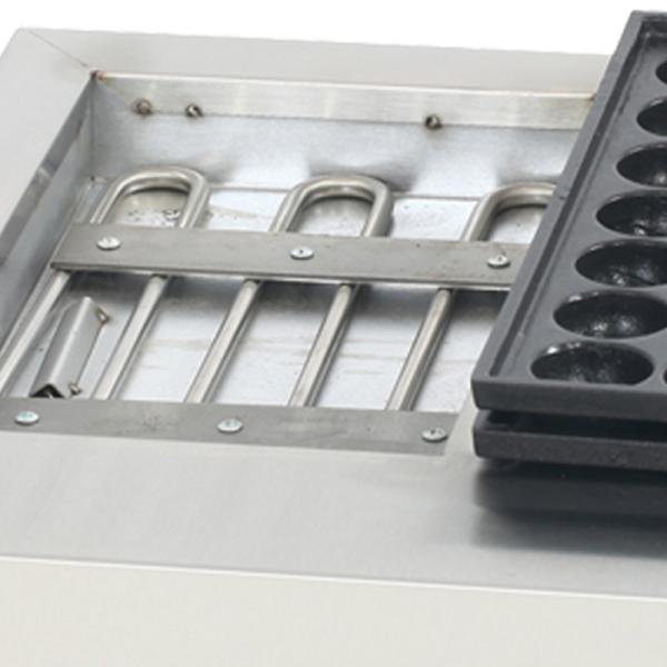 220V Voltage Electric Takoyaki Machine for Cooking Octopus Balls on Fish Pellet Grill