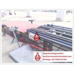 Double Roller Extruding Sandwich Panel Line , Glue Spreading Veneering Drying