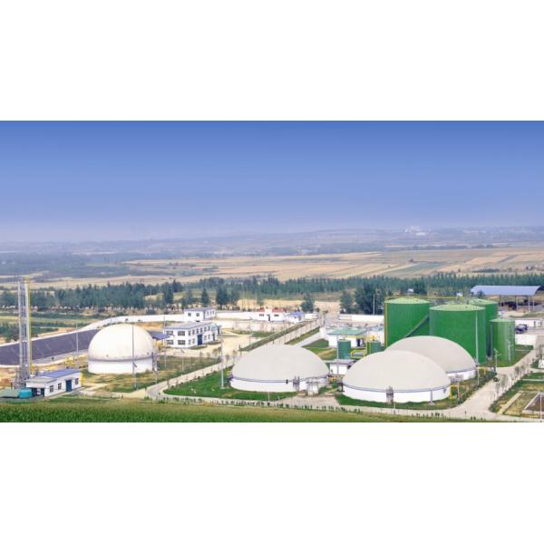 1500m3 Rim Mounted Biogas Holder Balloon With PVDF Membrane For Biogas Plant