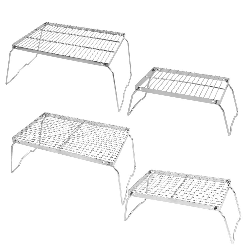 Stainless Steel Non-Stick Coating Portable Camping BBQ Grill