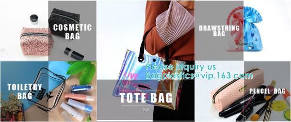 Environmental Material Customized EVA PVC CPE Frosted Slider Bag Zipper Bag, Slider Zipper Pouch