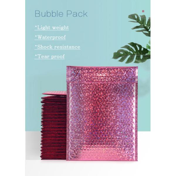 Custom Printed Bubble Envelope Mailing Bags Poly Holographic Bubble Mailers