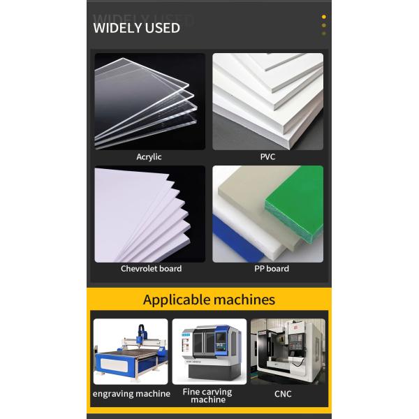 CNC Controllable Surfacing Router Bit 55HRC Single Slot Acrylic End Mill