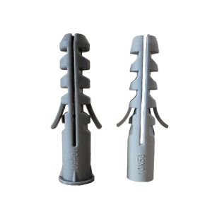 China 8*40mm Plastic Expansion Anchor Gray Wall Plug Rigid wholesale