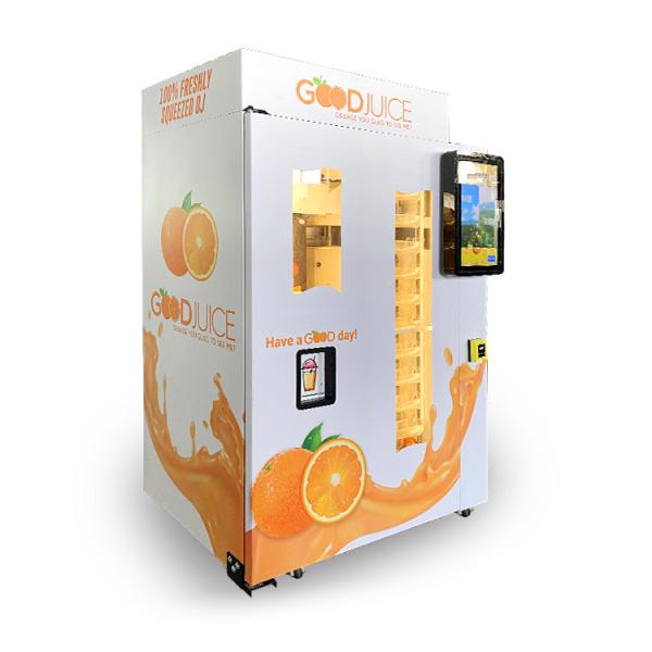 Quality Multi Payment   Credit Card Wifi Orange Juice Vending Machine for sale
