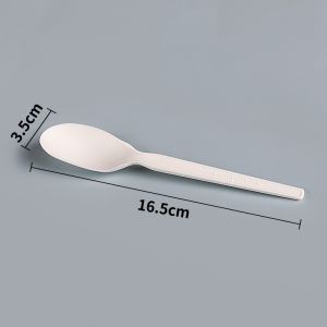 China Compostable Disposable PLA Bioplastic Spoons Bulk Utensils 5.7 Inch wholesale