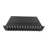 2U 19 Inch 14 Slots Rack Mount Chassis For Fiber Optic Media Converter for sale