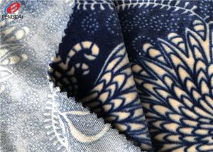 China 92 Polyester 8 Spandex Korean Velvet Fabric Microfiber Printed Fleece Fabric wholesale