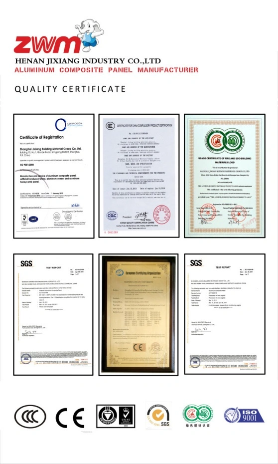 Aludong PVDF Wall Cladding Aluminium Composite Panel Aluminium Plates Aluminium Sheet