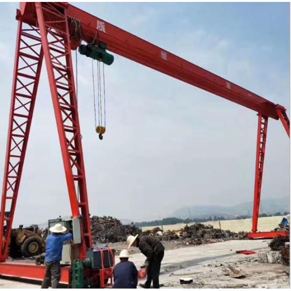 MH 1t Electric gantry crane,Outdoor stockyard, gantry crane, electric hoist